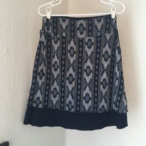 Tranquility by Colorado Clothing Reversible Blue Patterned Skirt